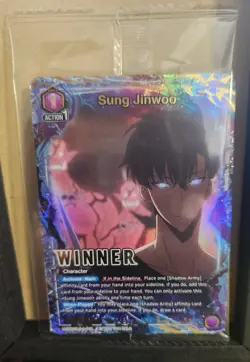 Union Arena Solo Leveling Sung Jinwoo Winner Foil UEPR/SLG-1-019 NM SEALED - Image 1