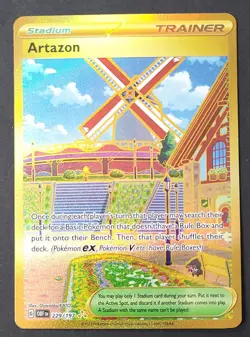 Pokemon TCG Iron Leaves EX Gold Full Art Holo Hyper Rare 176/131 with Extra card - Image 3