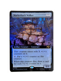 Marketback Walker R 0393 Extended Art FOIL MTG Aetherdrift DFT EN NM/M - Image 1