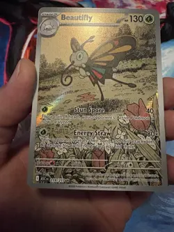 Pokemon Beautifly 219/217 Illustration Rare Holo Card Ascended Heros Mint - Image 1