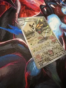 Pokemon Beautifly 219/217 Illustration Rare Holo Card Ascended Heros Mint - Image 3