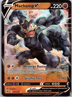 Machamp V 072/189 SWSH10: Astral Radiance - Pokemon Card - NM - Image 1