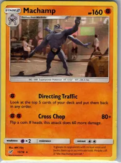 Machamp 13/18 Holo Detective Pikachu - Pokemon Card - NM - Image 1