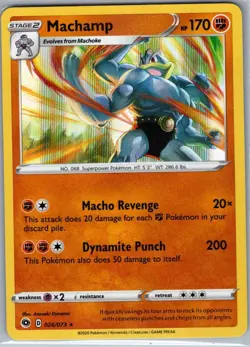 Machamp 26/73 Holo Champion's Path - Pokemon Card - NM - Image 1