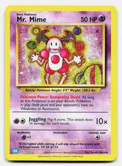 MR. MIME TRADING CARD GAME CLASSIC 013/034 NM CLASSIC COLLECTION POKEMON HOLO - Image 2