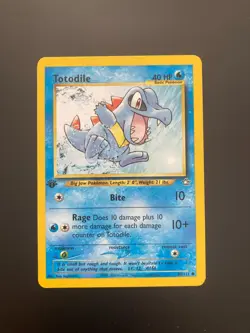 Totodile 80/111 1st Edition Neo Genesis Pokemon Card NM - Image 1