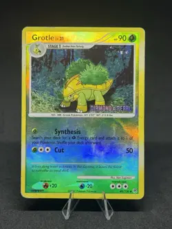 Pokemon TCG Grotle Card 49/130 Reverse Holo Stamped Diamond & Pearl - Image 1