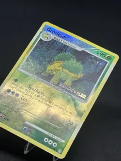 Pokemon TCG Grotle Card 49/130 Reverse Holo Stamped Diamond & Pearl - Image 2