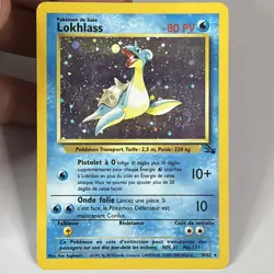Lokhlass French Lapras Vintage Pokemon Card Fossil 25/62 - Image 1