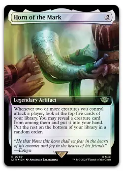Horn of the Mark (Extended Art) (Surge Foil) #789 NM Lord of the Rings Magic MTG - Image 1