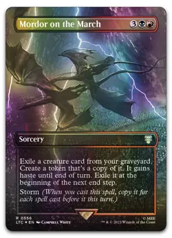 Mordor on the March (Borderless) (Surge Foil) #556 NM Lord of the Rings - Image 1