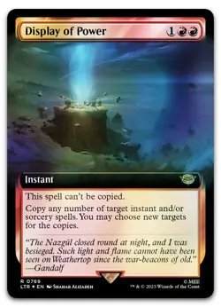 Display of Power (Extended Art) (Surge Foil) #769 NM Lord of the Rings Magic MTG - Image 1