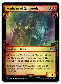 Warbeast of Gorgoroth (Showcase Scrolls) #603 (Foil) NM Lord of the Rings - Image 1