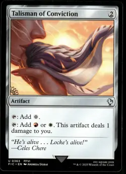 1x Talisman of Conviction - Commander: FINAL FANTASY - NM - MTG - Image 1
