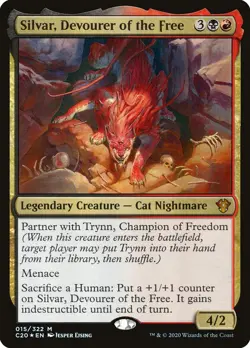 MTG Silvar, Devourer of the Free [Commander 2020] Foil Near Mint Magic - Image 1