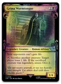 Grima Wormtongue (Showcase Scrolls) #539 (Foil) NM Lord of the Rings Magic MTG - Image 1