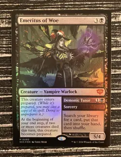 Emeritus of Woe (Foil - NM) — MTG Secrets of Strixhaven (SOS) #80 - Image 3