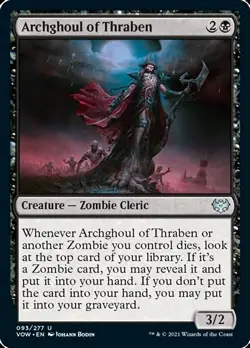 MTG Archghoul of Thraben [Innistrad: Crimson Vow] Lightly Played Foil Magic - Image 1