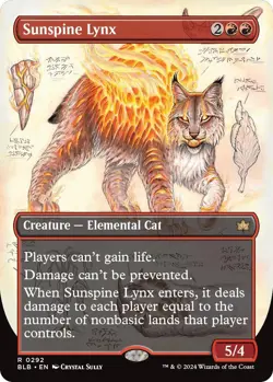 Magic: The Gathering | Sunspine Lynx (Borderless) | 292 | Bloomburrow | NM - Image 1