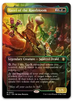 MTG ~ Hazel of the Rootbloom (Borderless) Foil ~ Bloomburrow Commander ~ NM - Image 1