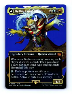 2025 MTG Final Fantasy Kefka, Court Mage #0398 (Character Borderless) Foil NM - Image 1