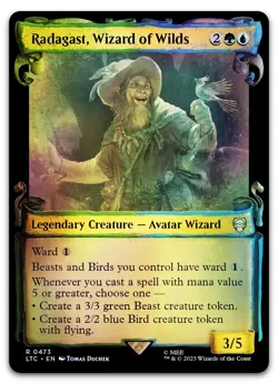 Radagast, Wizard of Wilds (Showcase Scrolls) #473 (Foil) NM Lord of the Rings - Image 1