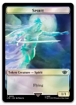 Spirit // Food (0022) Double-Sided Token (Surge Foil) NM Lord of the Rings - Image 1