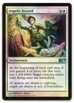 Angelic Accord #3 (Foil) (LP) Magic 2014 M14 Magic MTG - Image 1