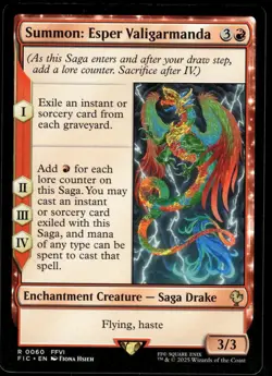 1x Summon: Esper Valigarmanda - Commander: FINAL FANTASY - NM - MTG - Image 1