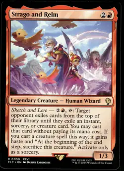 1x Strago and Relm - Commander: FINAL FANTASY - NM - MTG - Image 1