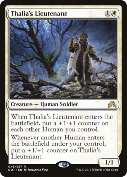 Thalia's Lieutenant #43 (MP) Shadows over Innistrad SOI Magic MTG - Image 1