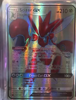 Pokemon TCG Scizor GX 158/168 SM-Celestial Storm Ultra Rare Full Art Holo - Image 1