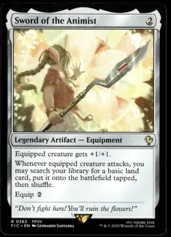 1x Sword of the Animist - Commander: FINAL FANTASY - NM - MTG - Image 1