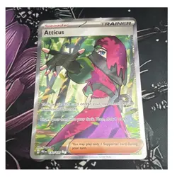 Pokemon Atticus 133/131 Sv: Prismatic Evolutions Full Art Holo Ultra Rare - Image 1