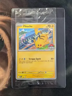 Pokemon TCG: 2024 Pikachu World Championship Pikachu 190 Promo (Factory Sealed) - Image 1