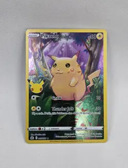 Pokemon Pikachu 005/025 Celebrations Holo Rare Basic HP60 Thunder Jolt Gnaw - Image 2