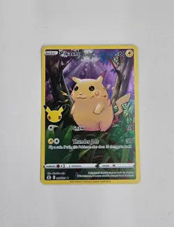 Pokemon Pikachu 005/025 Celebrations Holo Rare Basic HP60 Thunder Jolt Gnaw - Image 3