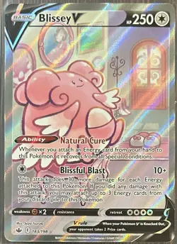 Blissey V (Alternate Full Art) 183/198 - Chilling Reign - Pokemon TCG - Image 1