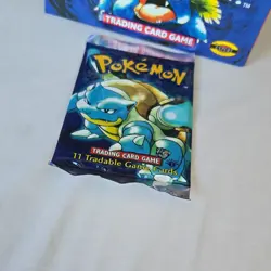 (READ DESCRIPTION)Pokemon TCG Base Set 1st Edition Booster Pack Blastoise - Image 1