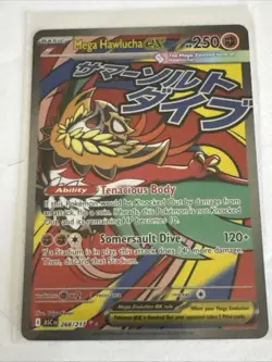 Mega Hawlucha EX 268/217 Full Art Holo 250 HP 120+ ATK Pokemon TCG ENG - Image 1