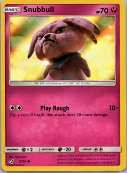 Pokemon TCG Snubbull 15/18 Detective Pikachu Holo NM - Image 1
