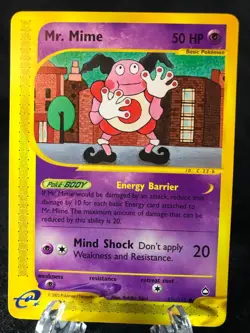 Mr. Mime (95b) 095B/147 Aquapolis Common Pokemon TCG NM Never Played - Image 1