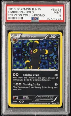 2013 POKEMON B&W PROMO SYLVEON COLL #BW93 UMBREON-HOLO PSA 9 - Image 1