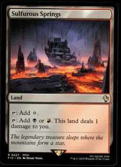 1x Sulfurous Springs - Commander: FINAL FANTASY - NM - MTG - Image 1