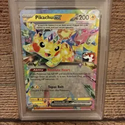 Pikachu ex 057/191 Stamped Pokemon Play! Prize Pack Series 7 2025 PSA 9 Mint - Image 3