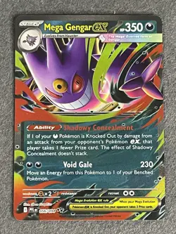 Pokemon TCG Phantasmal Flames Mega Gengar ex Double Rare 056/094 - Image 1
