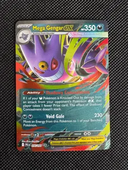 Pokemon TCG Phantasmal Flames Mega Gengar ex Double Rare 056/094 - Image 1