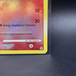 Pokemon Diamond & Pearl Chimchar Lv.8 Stamped Reverse Holo 76/130 - Image 3