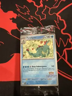 2024 Pokemon Illustration Contest SEALED! Feraligatr, Pikachu & Toxtricity EX - Image 1