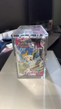 Pokemon Sword & Shield: Fusion Strike Booster Box "Case Fresh" In Acrylic Case - Image 2